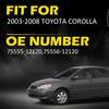 Roof Drip Molding Trim Left & Right Side 75555-12120 For 03-2008 Toyota Corolla