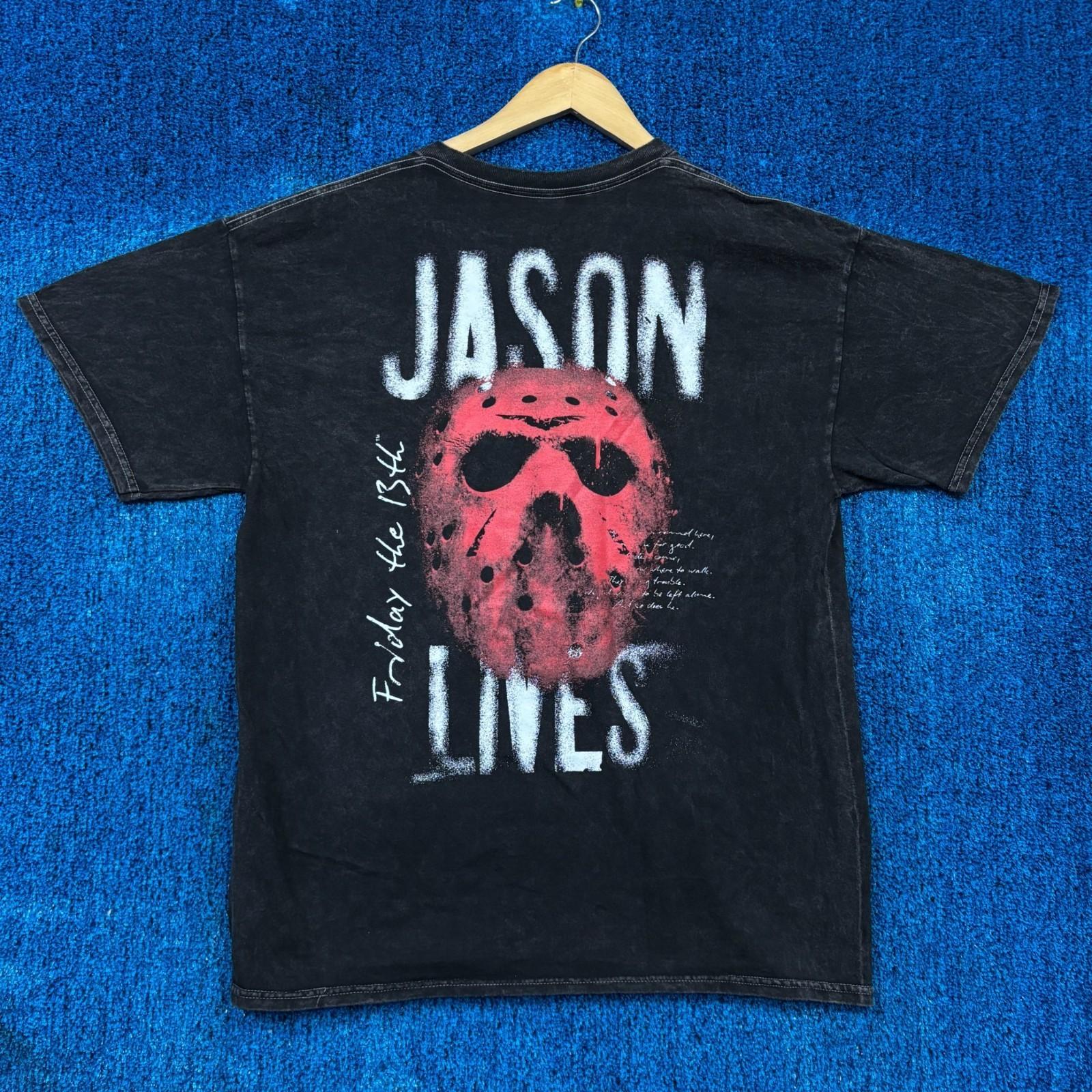Bloody Disgusting x Friday the 13th Horror Movie Mineral Wash T-Shirt Size Large Unisex T-Shirt S