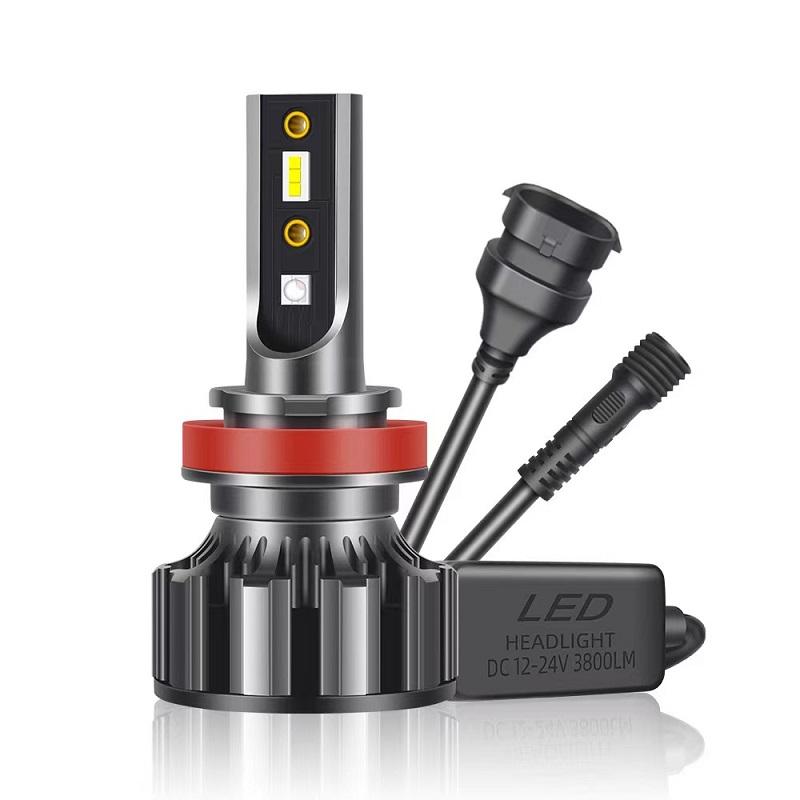 Pair H7 RGB LED Headlight H1 APP Bluetooth-Compatible Control H3 H4 H8 H11 Multi Colors LED Bulbs 9005 9006 for Camry Ford BMW