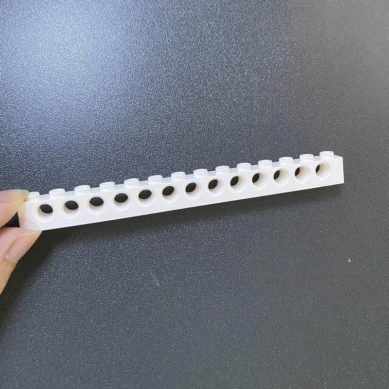 Compatible Building Block 32018 Perforated Tall Brick, Technology Building Block Spare Parts 1X14 With 13 Hole Brick Bump Brick
