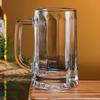 400ml 2pcs Set Craft Beer Glass with Handle Heat Thick Bottomed Beer Glass Party Transparent Drinkware Resistant Tea Water Cup