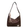 Bag Women's Korean Version Ins Trendy Fashion Casual Tote Bag 2025 New Simple Large-capacity Shoulder Oblique Span Bag