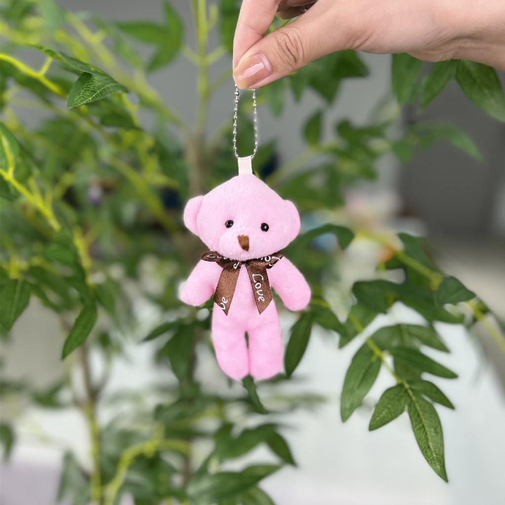 

Короткий Мягкий Восхитительный Меховой Плюшевый Брелок Медведь Идеально Подходит Для Пар И Восхитительных Подарков Bear Pink,Bead Chain