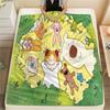 1PC Coco-chan Print Flannel Blanket, High Quality All Seasons, Home Decor, Warmth and Comfort, Perfect for Christmas Gifts