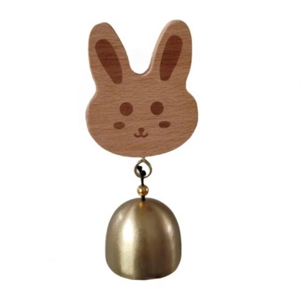 

Hanging Decorative Shopkeepers Bell Wooden Wind Chime Elegant Door Bell for Business Garden Style 2