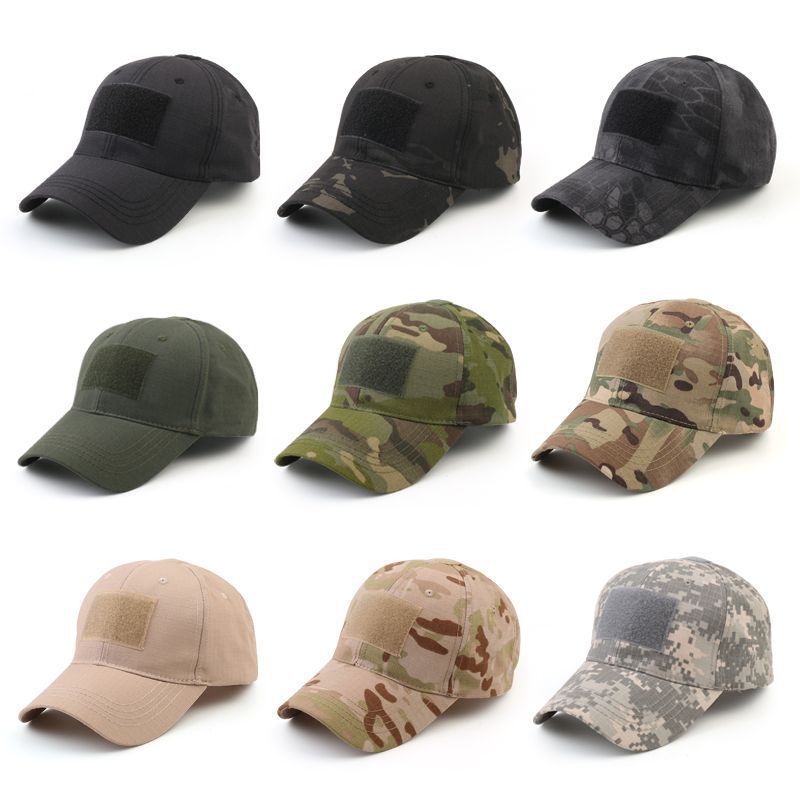 

1pc Baseball Caps Camouflage Tactical Outdoor Soldier Combat Paintball Adjustable Hat Summer Snapback Sun Hats For Men Women 54-61CM