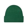 New integrated flanged knitted hat for men and women, couple warm wool hat, bag head, cold hat, casual pullover hat.