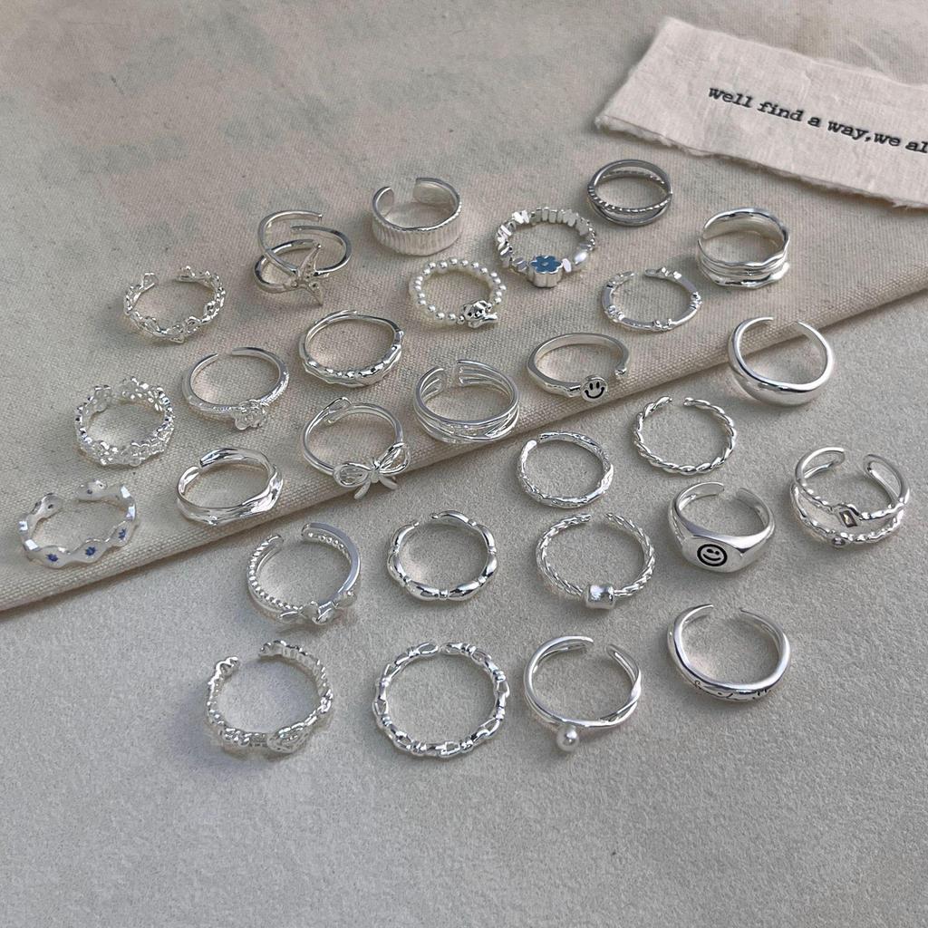 Elegante Anello Aperto in Argento Sterling 925 per Donna: Lussuoso, Durevole, Versatile, Design Inalterabile.