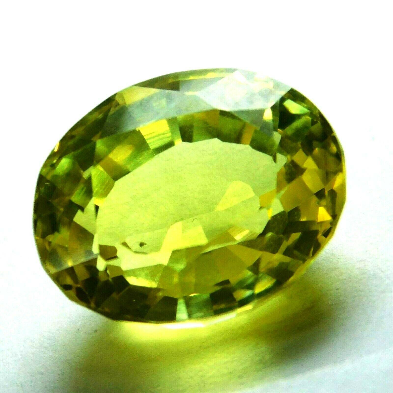 

AAA Бездоганний Жовтий Сапфір СЕРТИФІКОВАНИЙ 12 Карат Натуральний Розсипний Дорогоцінний Камінь Овальне Огранювання B-5 14.3 mm approx жовтий