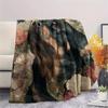 Rottweiler and Grass,pattern Flannel Blanket, High quality Comfortable for All Seasons, Home Decor, Warmth and Comfort, Perfect for Gifts.