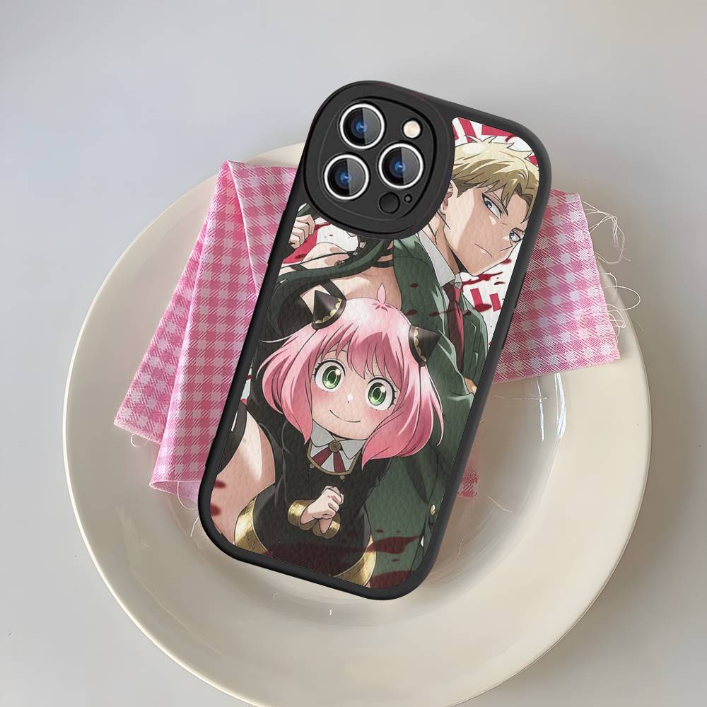 Classic Anime Spy X Family Phone Case Leather For IPhone 16 15 14 13 12 11 Pro Max Plus Matte Cover