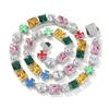 2026 European and American Color Zircon Bracelet Wind Niche Fashion Dopamine Sweater Chain Accessories