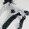 Gothic Bows Hair Clip 2000s Trend Side Clip Bows Spotty Dark Bowknot Balletcore Dark Cool Photo Props