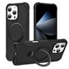 For iPhone 16e/16/15/14/13/12 Pro Max 16 Plus 11 Stand Case Compatible with Magnetic, Built-in Ring Holder Drop Protection Cover