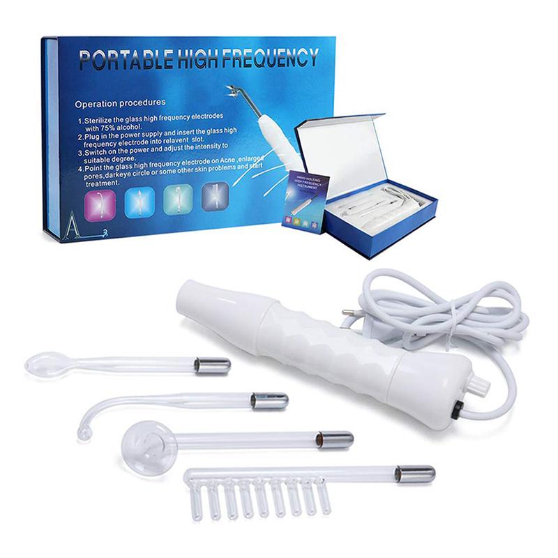 Facial Therapy 4 in 1 Handheld Electric Face Skin Therapy Wand High Frequency Facial Machine For Woman