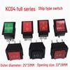 KCD4 Rocker Switch: 16A, 250V, 4/6 Pins, 2/3 Positions, with Lighted Reset Button