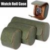 For Men Women Leather Watch Roll 1 2 3 slots Luxury Genuine Storage Box Travel Bag Watch Case Gift Box Watch Pouch