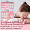 Silicone Nipple Measuring Card Smooth Flange Measurement Tool Soft Safe Lightweight Perfect Gift Nontoxic Feeding Supplies