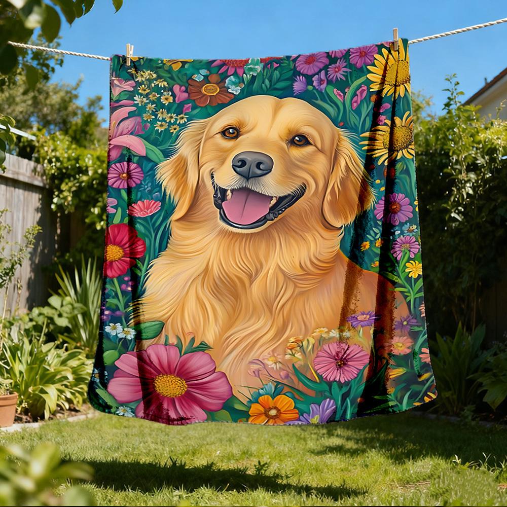 1pc Heart Roses Love Throw Blanket Polyester Fiber, Lightweight Flannel, Soft & Warm, All Season Use for Outdoor, Camping