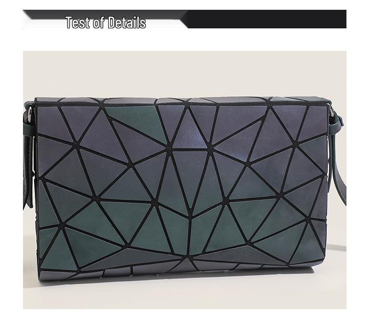 Leuchtende Geometrische Dreieck Schultertasche - 2025 Mode Vielseitiges Kleines Quadratisches Design