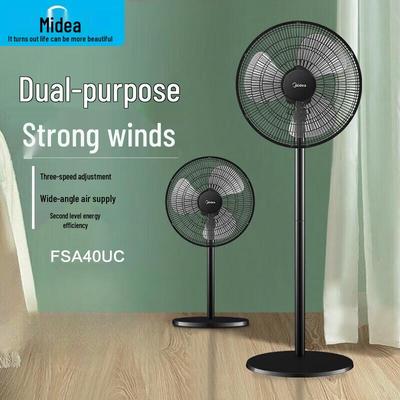 Midea FSA40UC 16-inch Mechanical Pedestal Fan CN Plug (adapter Included)