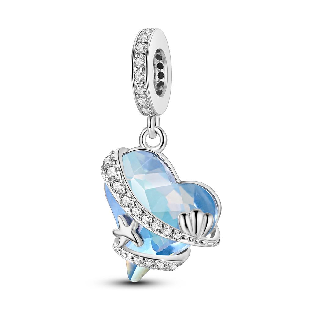 Nouveau Zircon Cœur DIY Perle Cuivre Ajustement Pan Bracelet Original Bijoux Amoureux Sœur Cadeau Pour Ami Maman