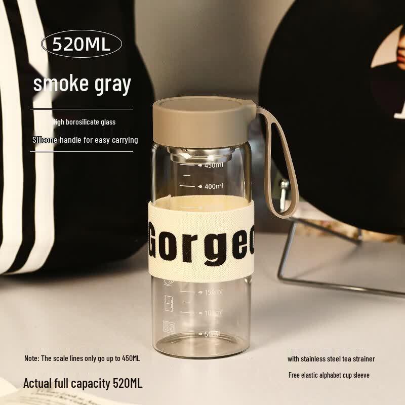 Portable High Borosilicate Glass Measuring Mug