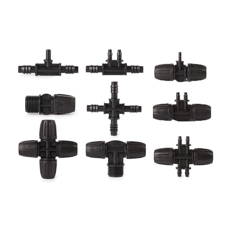 Capillary Fittings Set: 8/12 Straight, Elbow, Tee, 9/12 Connector, Garden Irrigation Auto-Watering