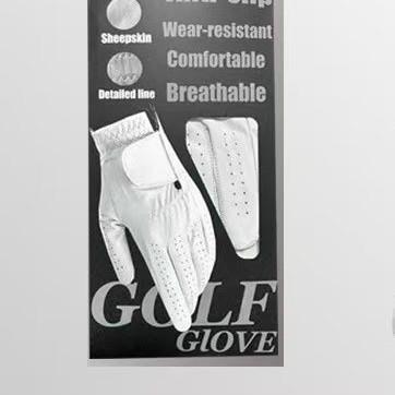 Men Golf Gloves, Breathable Anti-Slip Wear-Resistant Fashionable Cycling Motorcycle Outdoor Sports Gloves