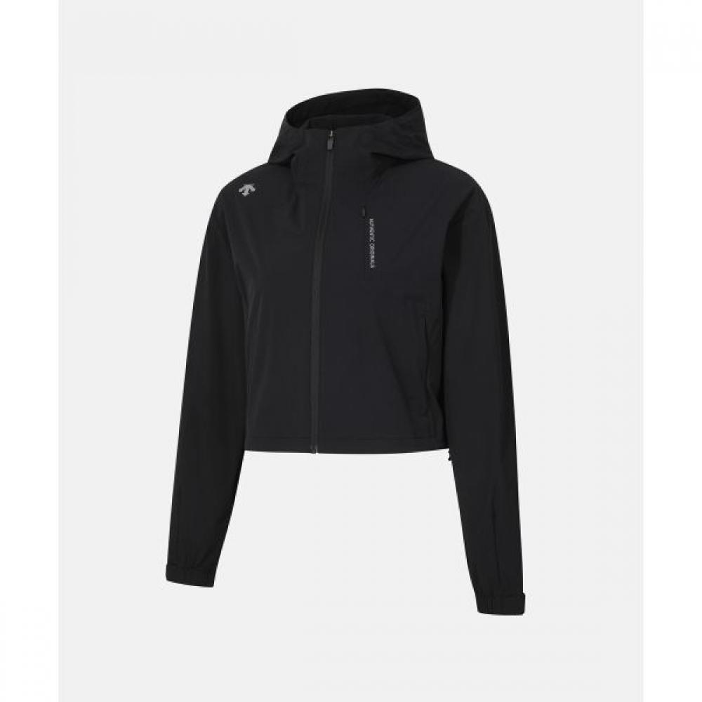 

DeScente Women S Running Crop Cover Up Jacket Black BLK0BLACK/85