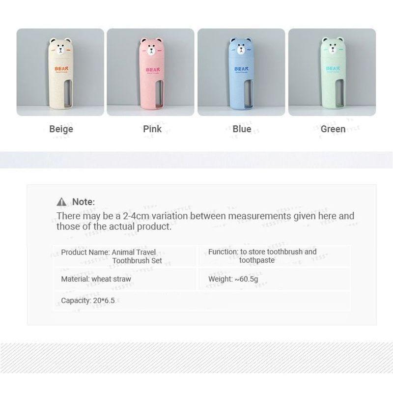 Chimi Chimi - Animal Travel Toothbrush Set