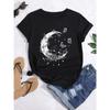 Retro T-Shirt Kurzarm Gemustertes T-Shirt Damen Trendige Süße Kleidung Bedrucktes Oberteil Damenbekleidung Sommer Lässig Basic T-Shirt