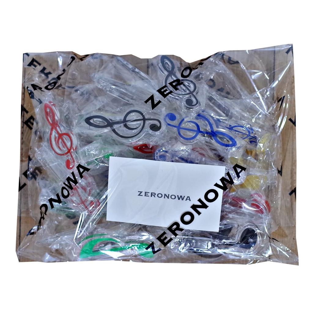ZERONOWA Musical Clef Colorful Memo Clips for Sheet Music and Document Organization of Note/Treble Clips, (Set 30)