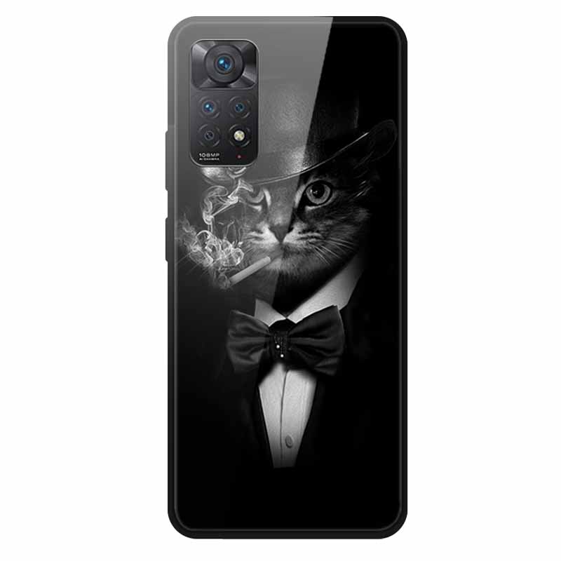 Tempered Glass Case For Xiaomi Redmi Note 12 Pro 4G Case Hard Glass Back Cover For Redmi Note 12 Pro 4G Phone Case Soft Bumper