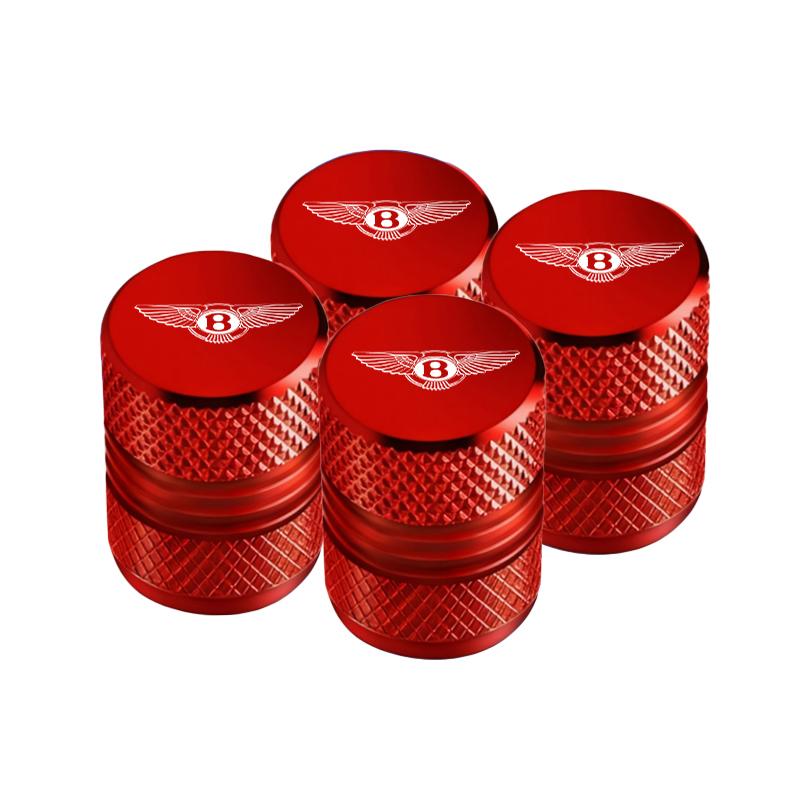 4Pcs Metal Car Wheel Tires Valve Dustproof Cover Accessories For Bentley Continental GT MULLINER Bentayga FlyingHurtlingSpurlogo