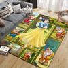 1 Stück Disney Cartoon-Figuren Muster Teppich Läufer Rutschfester Teppich Handwaschbar Fußmatte Geeignet für Wohnzimmer Schlafzimmer Heimdekoration