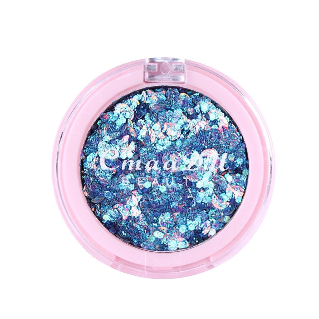 Monochrome Glitter Powder Sequin Eyeshadow Pentagram Moon Fragment Powder