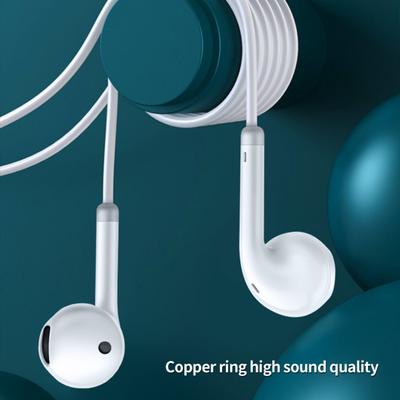 Wired Earphone Stereo Surround Subwoofer Comfortable To Wear Plug Play Wire Control HD-calling 3.5mm/ Type-C High Fidelity Sound Earbud for Home