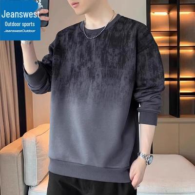 Jeanswest Men's Outdoor Round Neck Long Sleeve Sweatshirt
