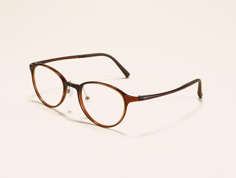 1144 Ultralight Tungsten-Carbon Plastic Myopia Eyeglass Frames for Men & Women - Small Oval Student Optical Glasses