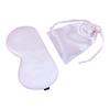 Silk eye mask simulation silk bag two-piece set printing embroidered silk eye mask