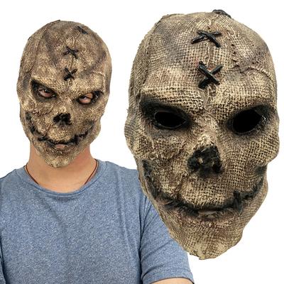 Mask Skull Mask Horror Full Head Skeleton Headgear Realistic Cosplay Mask Props for Women Men Gifts