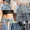 5-Set Metal Waist Buckle Extender for Jeans Adjustable Waist Extender Button for Pants Waist-in Button Nail-Free Detachable Button for Jeans Waist