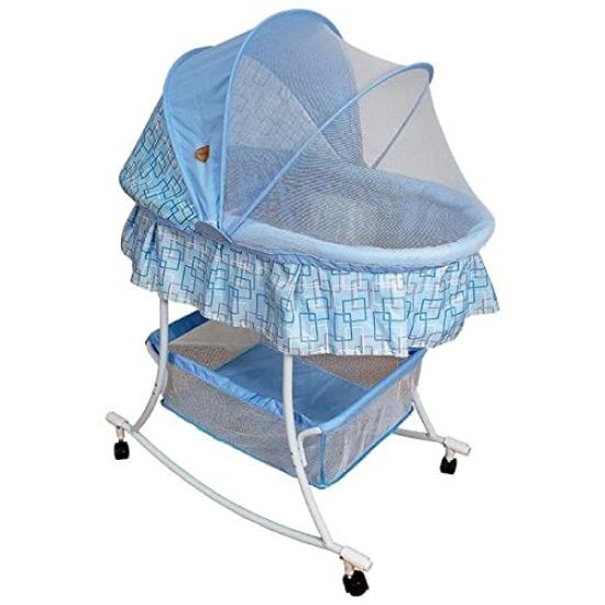 

JTC Cradle with Holo for Newborns to 1 Year Olds Canopy, Blue,