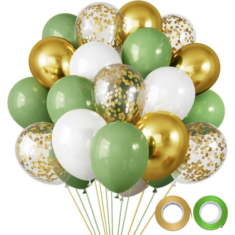 12-Inch Sequin Metallic Latex Balloons, 30pcs - Perfect for Birthday Party Decorations