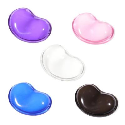 Silicone Heart-shaped Computer Mouse Wrist Pad 3D Wavy Comfort Gel Computer Mouse Hand Wrist Rests Support Cushion Pad
