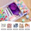 119pcs 5D DIY Diamond Painting Tools Container Case With 40 Slots Storage Container Box,drill pen,Clay ,Tray and Funnel Kits