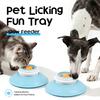 Dog Cat Licks Toys for Liquid Food, Anxieties Relief Slow Feeder Dog Lick Ball Treat Dispenser, Non-Slip Licking Bowl