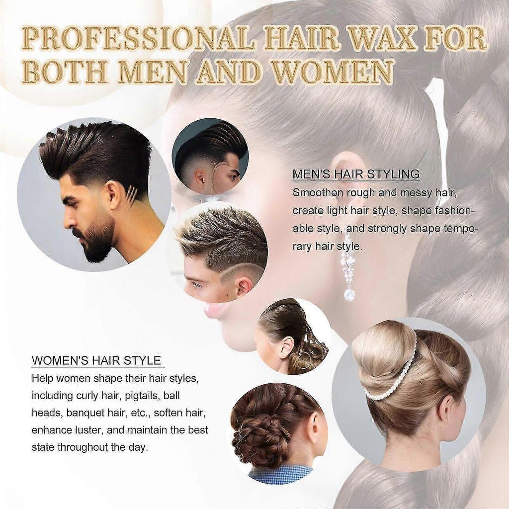 Premium Hair Wax Stick - Anti-Frizz, Deep Moisturizing, Easy Application for Smooth, Shiny, and Long-Lasting Hair Styling - 75g