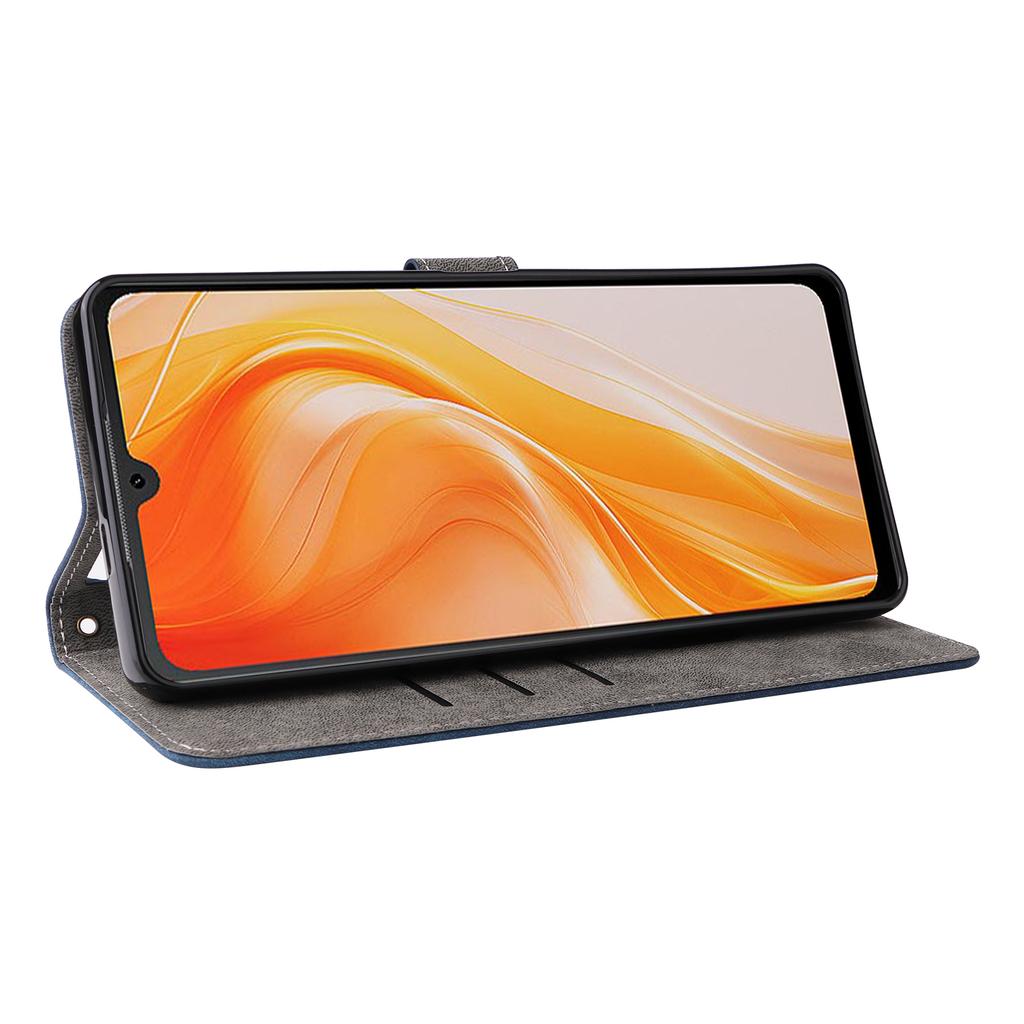 Para Cubot P90 Capa Carteira Bloqueio RFID Couro PU Capa de Telefone Suporte com Alça